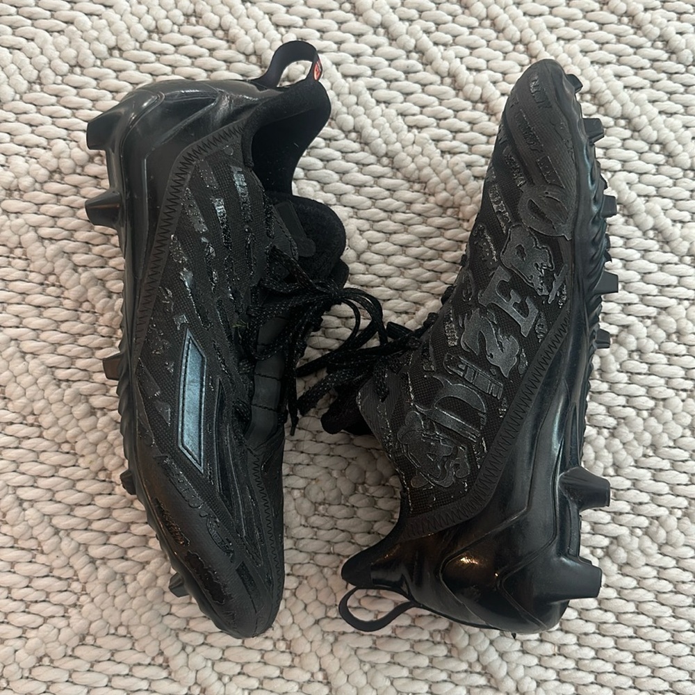 Men’s Adidas Adizero football cleats black size 8